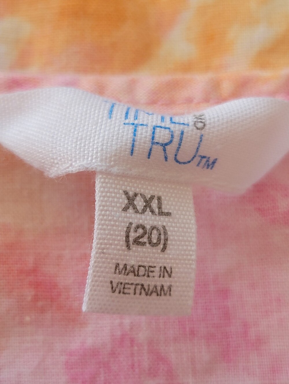 Time And Tru Plus Size Tie Dye Tank- XXL (20) - Picture 7 of 8